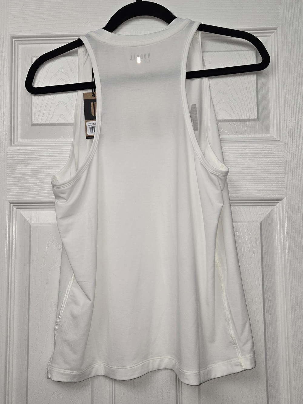 NWT NOBULL Womens TENCEL High Neck Ultrasoft Workout Tank Top White Logo Small - Picture 2 of 7